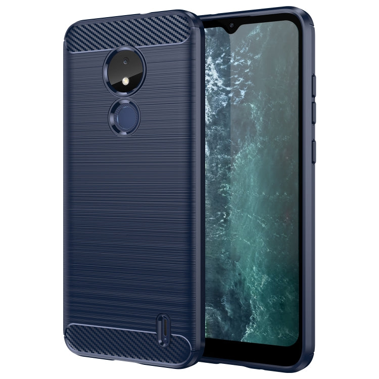 Brushed Texture Carbon Fiber TPU Phone Case, For Nokia G20, For Nokia XR20, For Nokia G50, For Nokia X100, For Nokia G11, For Nokia G21, For Nokia C21