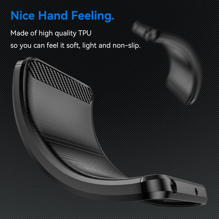 Brushed Texture Carbon Fiber TPU Phone Case, For Nokia C21 Plus, For Nokia C2 2nd Edition, For Nokia C200, For Nokia C100