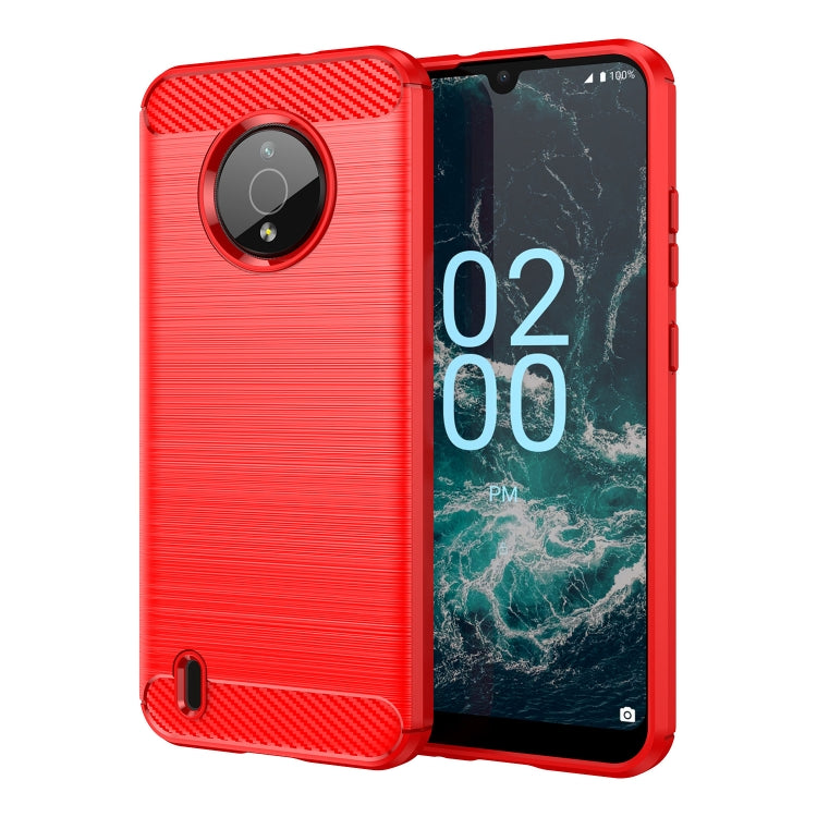 Brushed Texture Carbon Fiber TPU Phone Case, For Nokia C21 Plus, For Nokia C2 2nd Edition, For Nokia C200, For Nokia C100