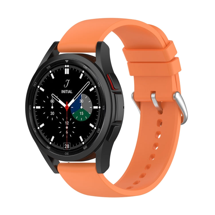 20mm Round Tail Silicone Watch Band, For Samsung Galaxy Watch 5 Pro 45mm
