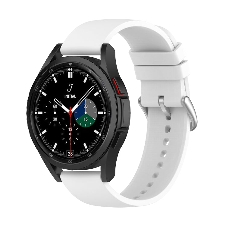 20mm Round Tail Silicone Watch Band, For Samsung Galaxy Watch 5 Pro 45mm