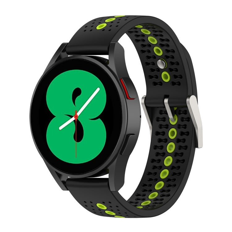 20mm Colorful Hole Silicone Watch Band, For Samsung Galaxy Watch 5 40mm, For Samsung Galaxy Watch 5 44mm
