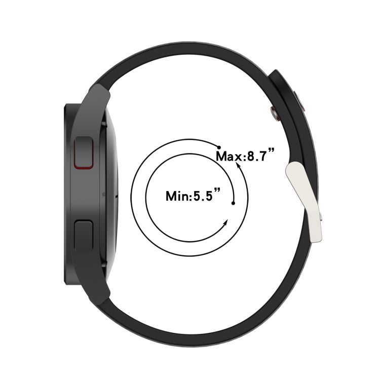 20mm Colorful Hole Silicone Watch Band, For Samsung Galaxy Watch 5 40mm, For Samsung Galaxy Watch 5 44mm