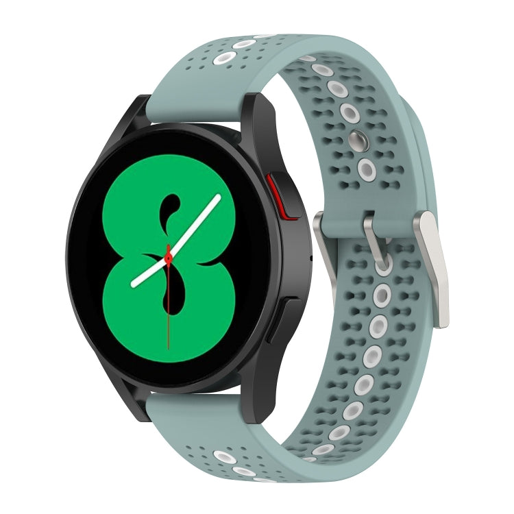 20mm Colorful Hole Silicone Watch Band, For Samsung Galaxy Watch 5 40mm, For Samsung Galaxy Watch 5 44mm