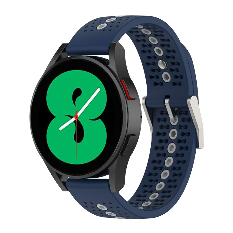 20mm Colorful Hole Silicone Watch Band, For Samsung Galaxy Watch 5 40mm, For Samsung Galaxy Watch 5 44mm