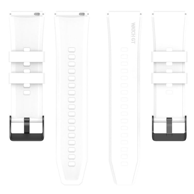 20mm Black Buckle Step Silicone Watch Band, For Samsung Galaxy Watch 5 40mm, For Samsung Galaxy Watch 5 44mm