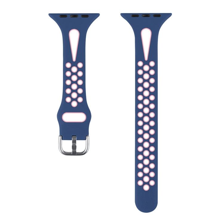 Water Drop Silicone Watch Band For Apple Watch Series, 7 41mm / 6&SE&5&4 40mm / 3&2&1 38mm, 7 45mm / 6&SE&5&4 44mm / 3&2&1 42mm