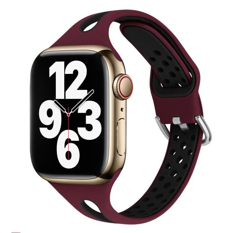 Water Drop Silicone Watch Band For Apple Watch Series, 7 41mm / 6&SE&5&4 40mm / 3&2&1 38mm, 7 45mm / 6&SE&5&4 44mm / 3&2&1 42mm