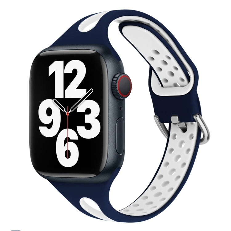 Water Drop Silicone Watch Band For Apple Watch Series, 7 41mm / 6&SE&5&4 40mm / 3&2&1 38mm, 7 45mm / 6&SE&5&4 44mm / 3&2&1 42mm