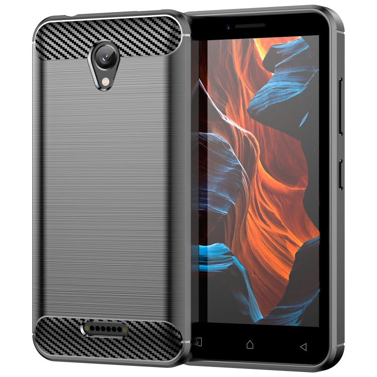 Brushed Texture Carbon Fiber TPU Phone Case, For Lenovo A1010, For Lenovo Vibe A Plus, For Lenovo Vibe B, For Lenovo Lemon K12, For Lenovo K14