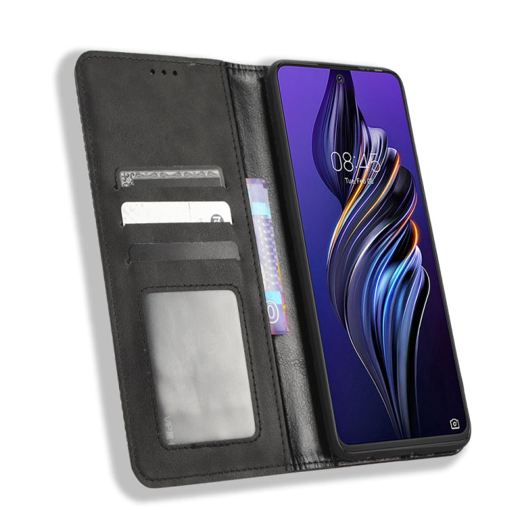 Magnetic Buckle Retro Texture Leather Phone Case, For Tecno Pova3, For Tecno Spark 9 Pro, For ASUS ROG Phone 6 / 6 Pro, For ASUS Zenfone 9, For Huawei nova Y90, For Cubot X50