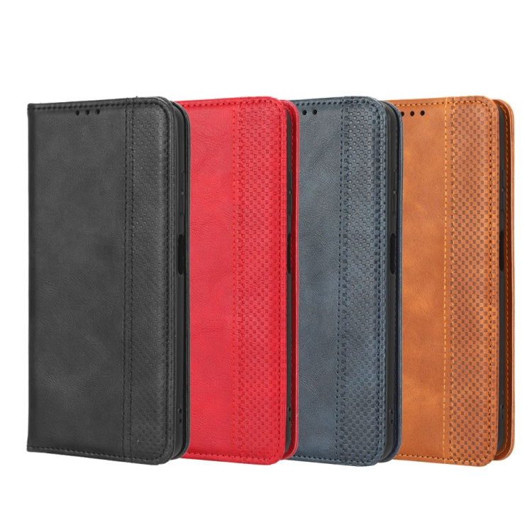 Magnetic Buckle Retro Texture Leather Phone Case, For Tecno Pova3, For Tecno Spark 9 Pro, For ASUS ROG Phone 6 / 6 Pro, For ASUS Zenfone 9, For Huawei nova Y90, For Cubot X50