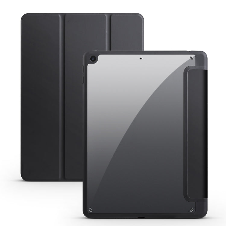 Acrylic 3-folding Smart Leather Tablet Case, For iPad 9.7 2018/2017, For iPad 10.2 2021/2020/2019, For iPad Air 2022/2020/Pro 11 2021/2020/2018
