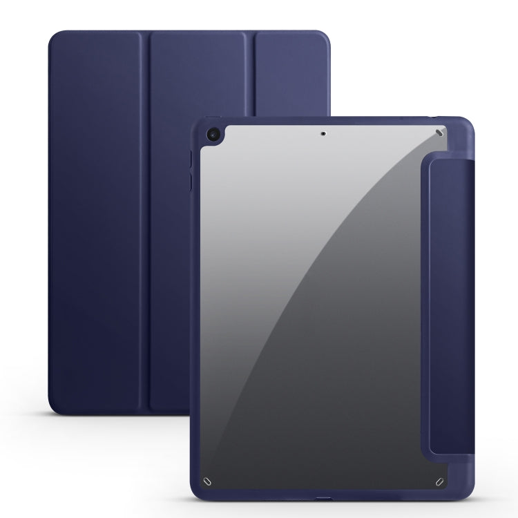 Acrylic 3-folding Smart Leather Tablet Case, For iPad 9.7 2018/2017, For iPad 10.2 2021/2020/2019, For iPad Air 2022/2020/Pro 11 2021/2020/2018