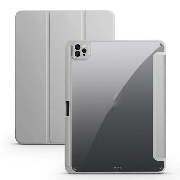 Acrylic 3-folding Smart Leather Tablet Case, For iPad 9.7 2018/2017, For iPad 10.2 2021/2020/2019, For iPad Air 2022/2020/Pro 11 2021/2020/2018