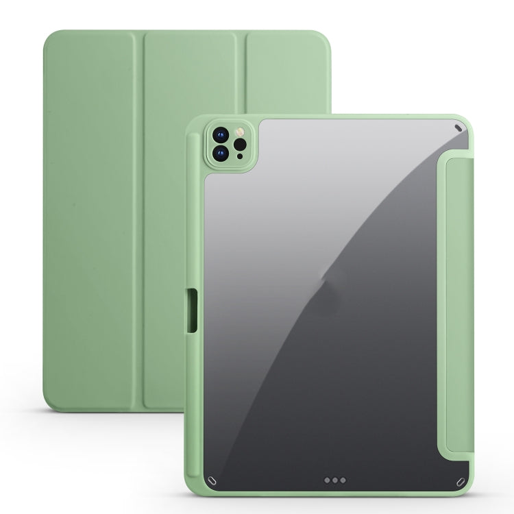 Acrylic 3-folding Smart Leather Tablet Case, For iPad 9.7 2018/2017, For iPad 10.2 2021/2020/2019, For iPad Air 2022/2020/Pro 11 2021/2020/2018