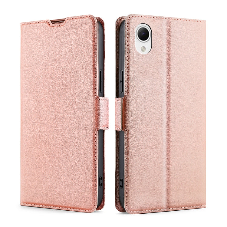 Ultra-thin Voltage Side Buckle Horizontal Flip Leather Phone Case