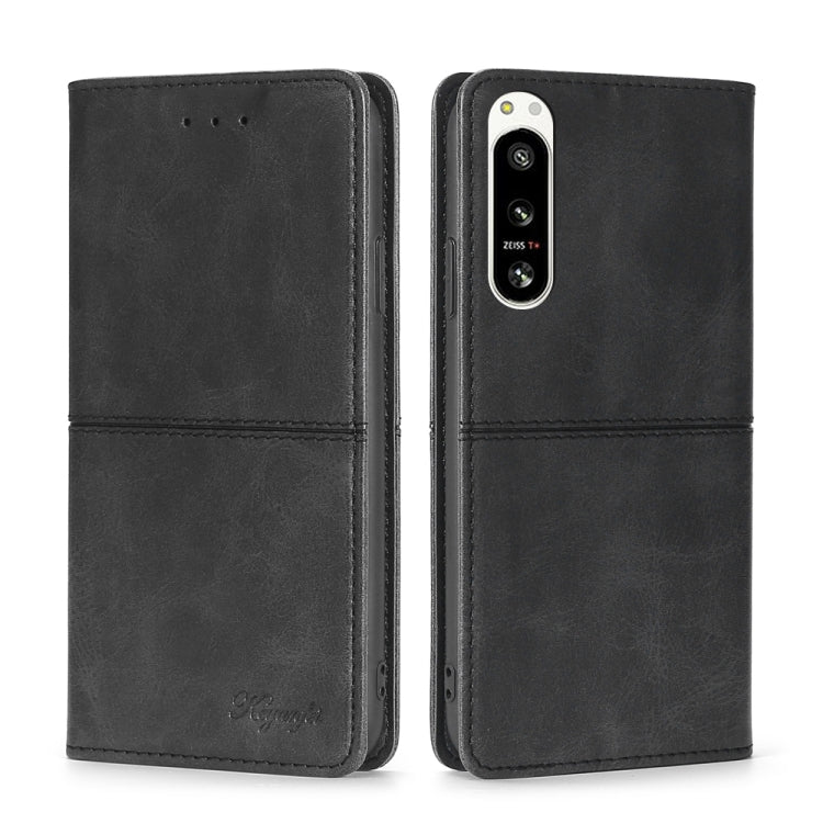 Cow Texture Magnetic Horizontal Flip Leather Phone Case