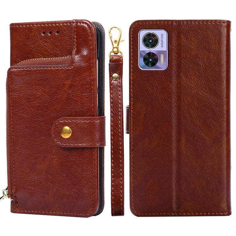 Zipper Bag Flip Leather Phone Case, For Motorola Edge 30 Neo, For Motorola Edge 2022, For Motorola Edge S30 Pro 5G, For Huawei Mate 50, For Huawei Mate 50 Pro, For Motorola Edge X30 Pro 5G / Edge 30 Ultra