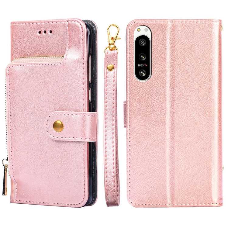 Zipper Bag Flip Leather Phone Case, For Sony Xperia 5 IV, For Samsung Galaxy A23e / A22e