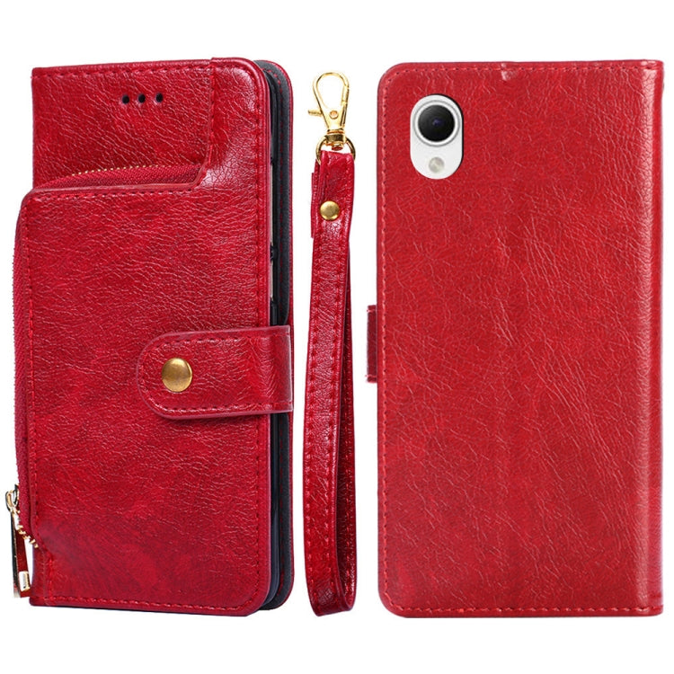 Zipper Bag Flip Leather Phone Case, For Sony Xperia 5 IV, For Samsung Galaxy A23e / A22e