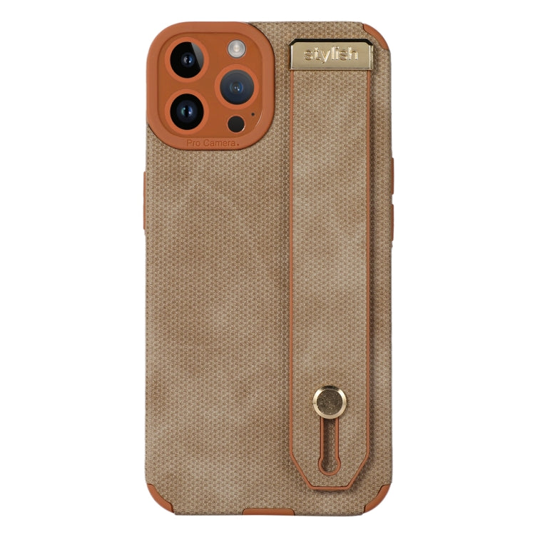 Wrist Strap TPU Leather Phone Case, For iPhone 13, For iPhone 13 Pro, For iPhone 13 Pro Max, For iPhone 12