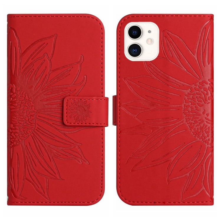 Skin Feel Sun Flower Pattern Flip Leather Phone Case, For iPhone 11, For iPhone 11 Pro