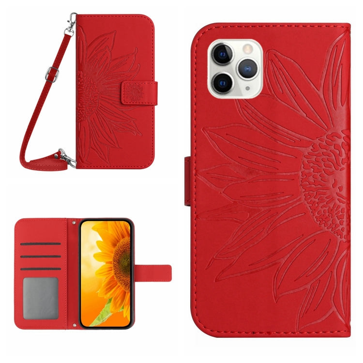 Skin Feel Sun Flower Pattern Flip Leather Phone Case, For iPhone 11 Pro Max, For iPhone 12 mini