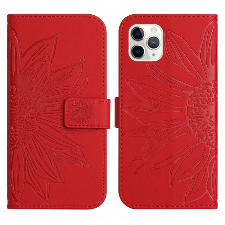 Skin Feel Sun Flower Pattern Flip Leather Phone Case, For iPhone 11 Pro Max, For iPhone 12 mini