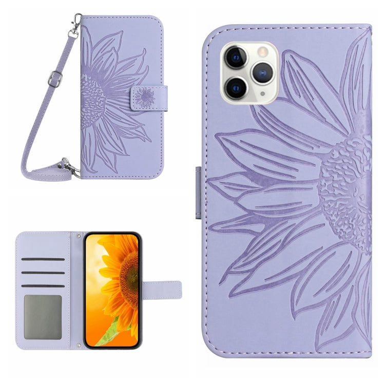 Skin Feel Sun Flower Pattern Flip Leather Phone Case, For iPhone 11 Pro Max, For iPhone 12 mini