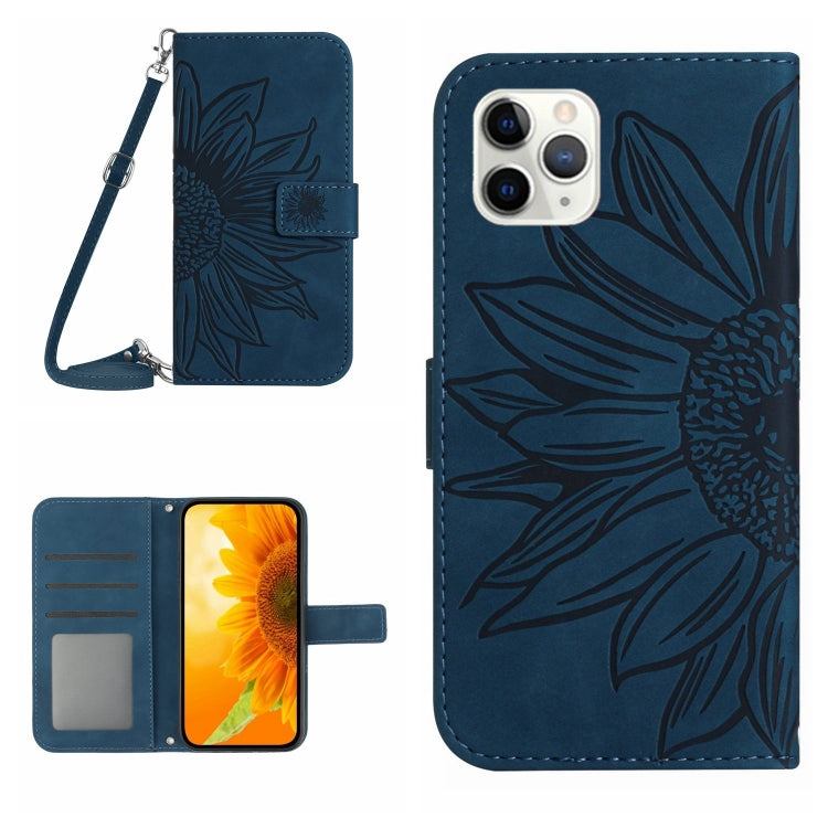 Skin Feel Sun Flower Pattern Flip Leather Phone Case, For iPhone 11 Pro Max, For iPhone 12 mini