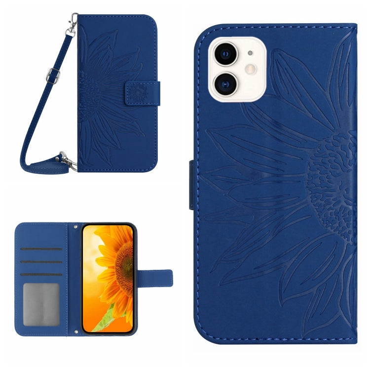 Skin Feel Sun Flower Pattern Flip Leather Phone Case, For iPhone 11 Pro Max, For iPhone 12 mini