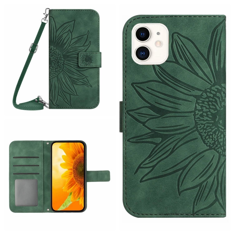 Skin Feel Sun Flower Pattern Flip Leather Phone Case, For iPhone 11 Pro Max, For iPhone 12 mini
