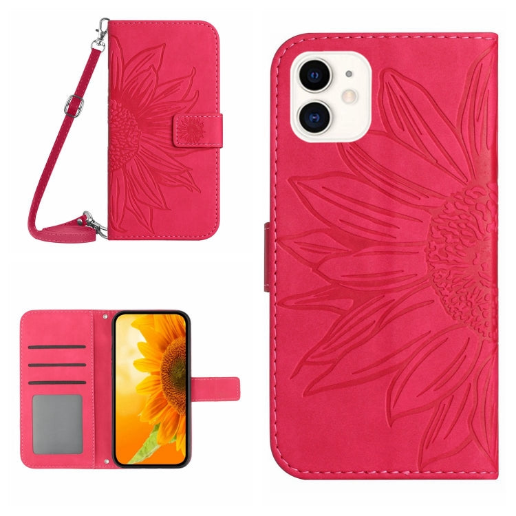 Skin Feel Sun Flower Pattern Flip Leather Phone Case, For iPhone 11 Pro Max, For iPhone 12 mini