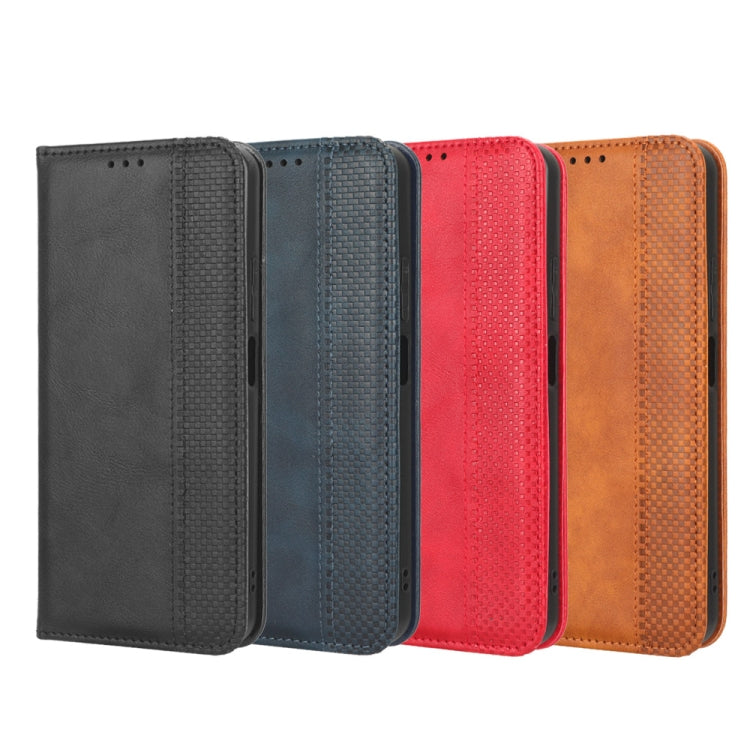 Magnetic Buckle Retro Texture Leather Phone Case