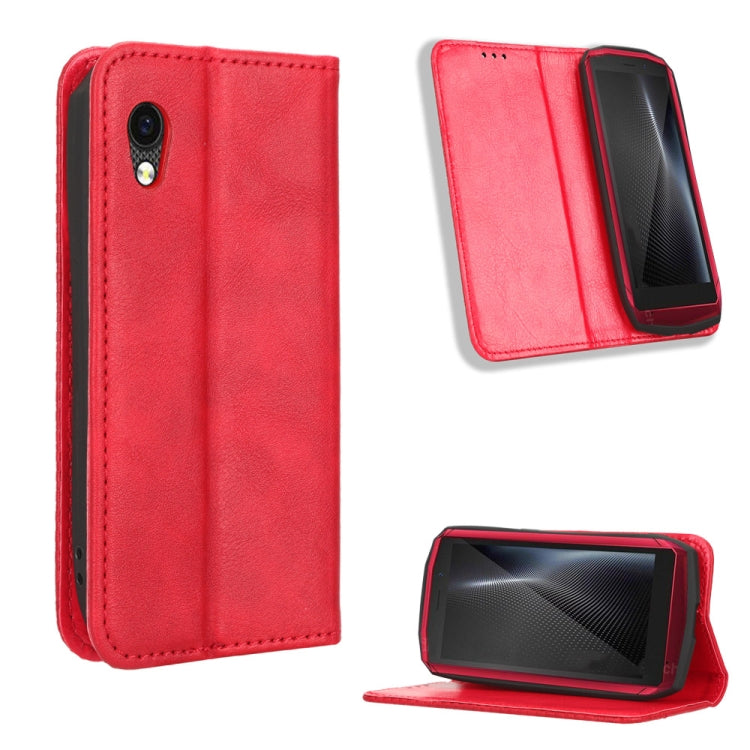 Magnetic Buckle Retro Texture Leather Phone Case