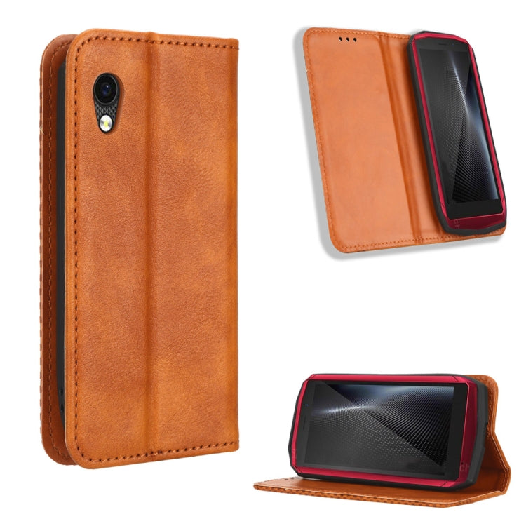 Magnetic Buckle Retro Texture Leather Phone Case