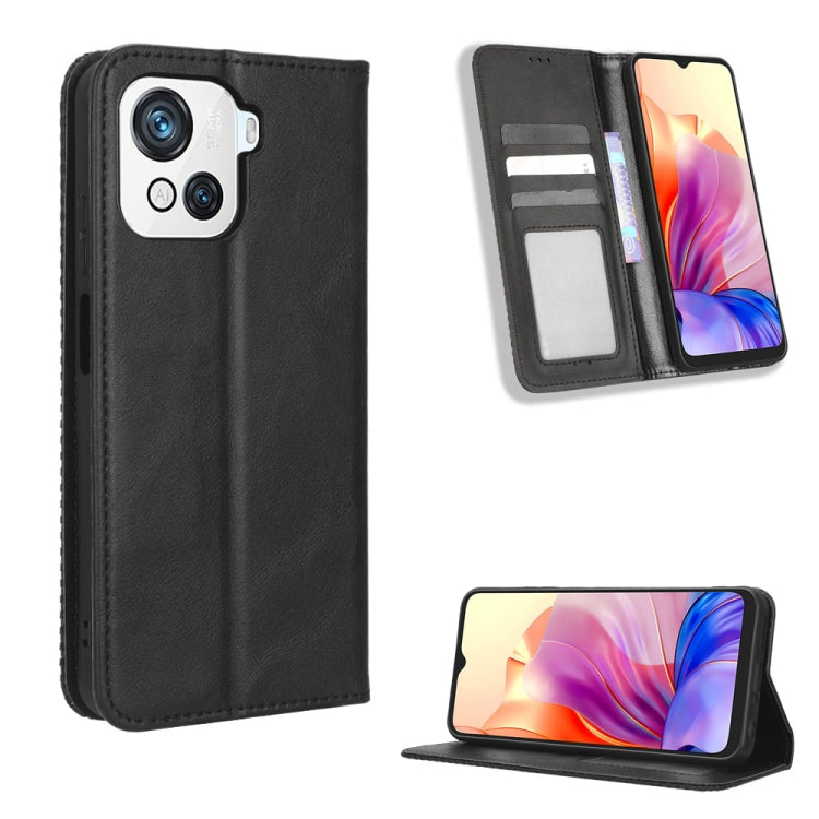 Magnetic Buckle Retro Texture Leather Phone Case