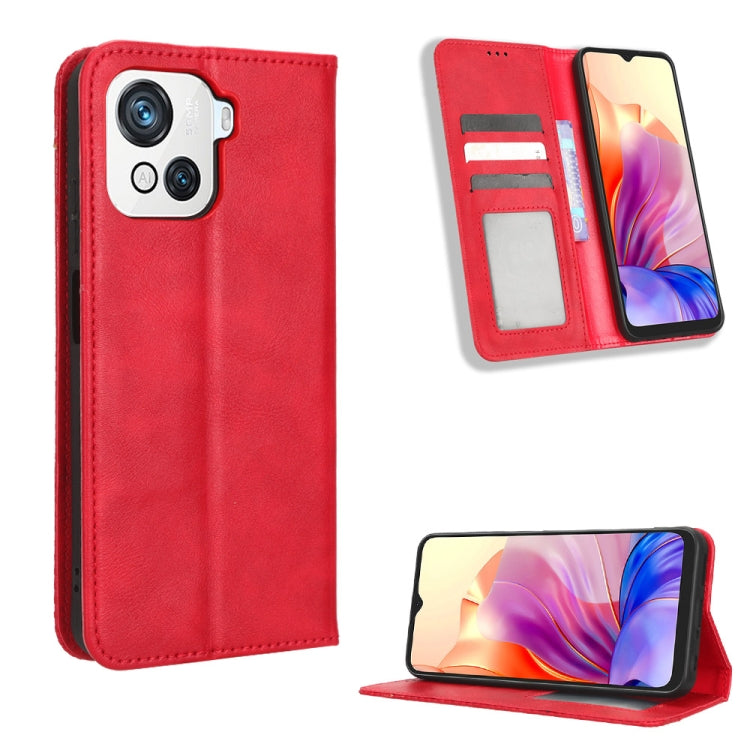 Magnetic Buckle Retro Texture Leather Phone Case