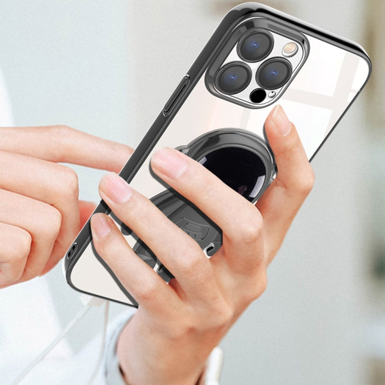 Electroplating PC Astronaut Holder Phone Case with Lens Film, For iPhone 12 Pro Max, For iPhone 11, For iPhone 11 Pro, For iPhone 11 Pro Max