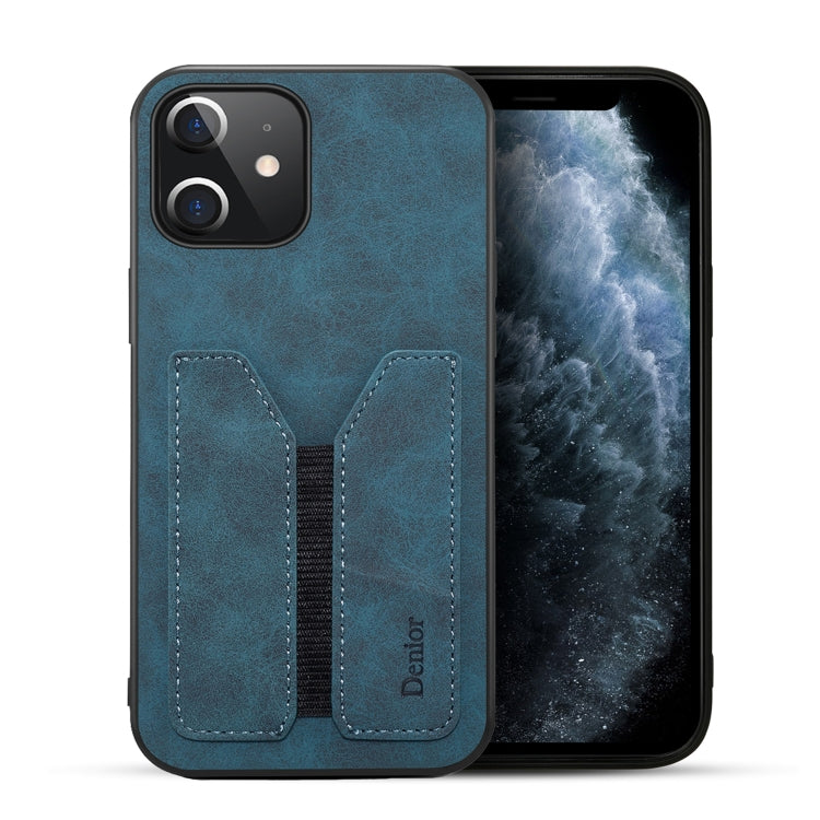 Denior DV Elastic Card PU Back Cover Phone Case, For iPhone 13 Pro, For iPhone 13 Pro Max, For iPhone 12 mini, For iPhone 12 / 12 Pro, For iPhone 12 Pro Max, For iPhone 11