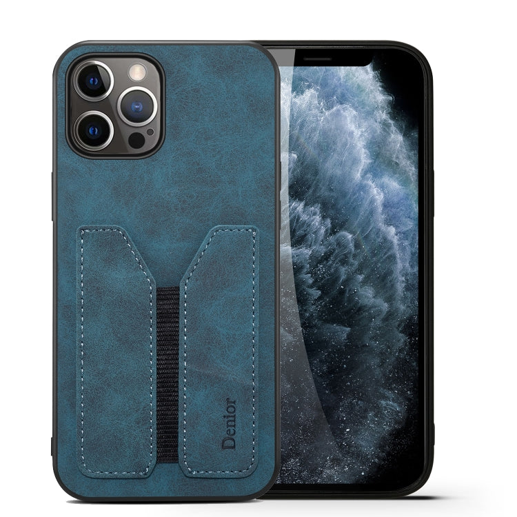 Denior DV Elastic Card PU Back Cover Phone Case, For iPhone 13 Pro, For iPhone 13 Pro Max, For iPhone 12 mini, For iPhone 12 / 12 Pro, For iPhone 12 Pro Max, For iPhone 11