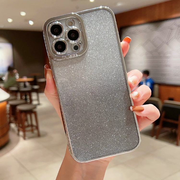 High Transparent Gradient Color Glitter TPU Phone Case, For iPhone 11 Pro Max, For iPhone 11 Pro