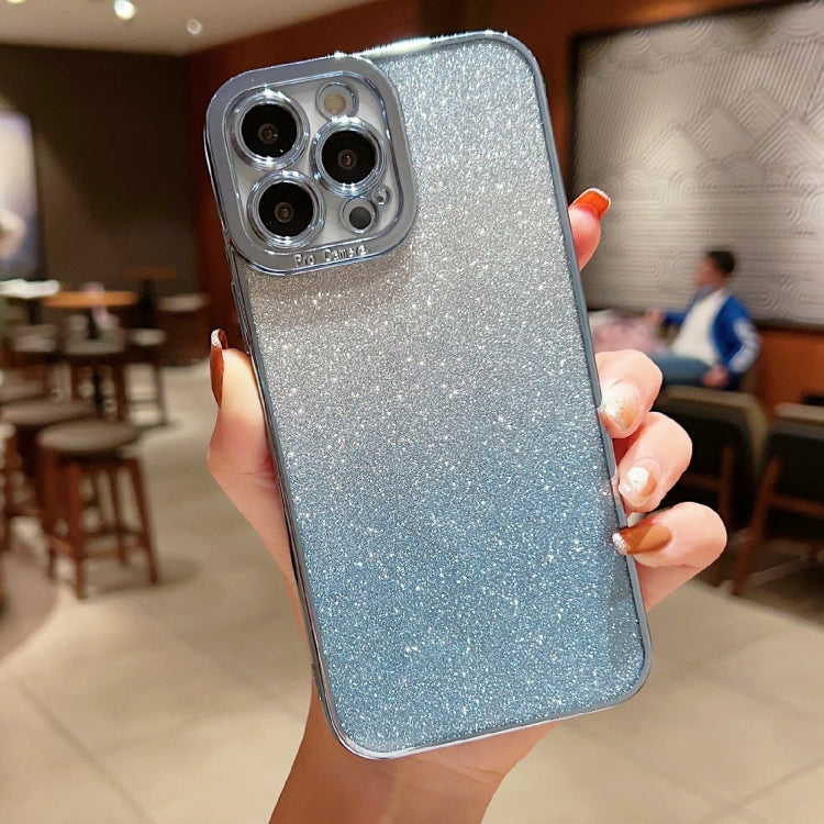 High Transparent Gradient Color Glitter TPU Phone Case, For iPhone 11 Pro Max, For iPhone 11 Pro