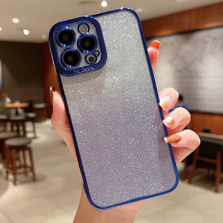 High Transparent Gradient Color Glitter TPU Phone Case, For iPhone 11 Pro Max, For iPhone 11 Pro
