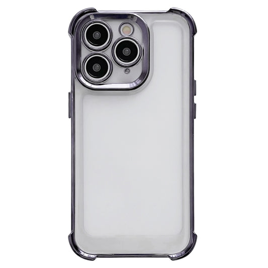 Electroplating Four-corner Shockproof Space Phone Case, For iPhone 15 Pro Max, For iPhone 15 Pro, For iPhone 15 Plus, For iPhone 15