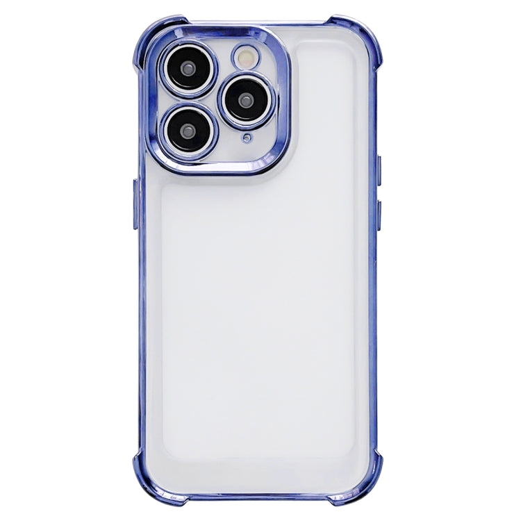 Electroplating Four-corner Shockproof Space Phone Case, For iPhone 15 Pro Max, For iPhone 15 Pro, For iPhone 15 Plus, For iPhone 15