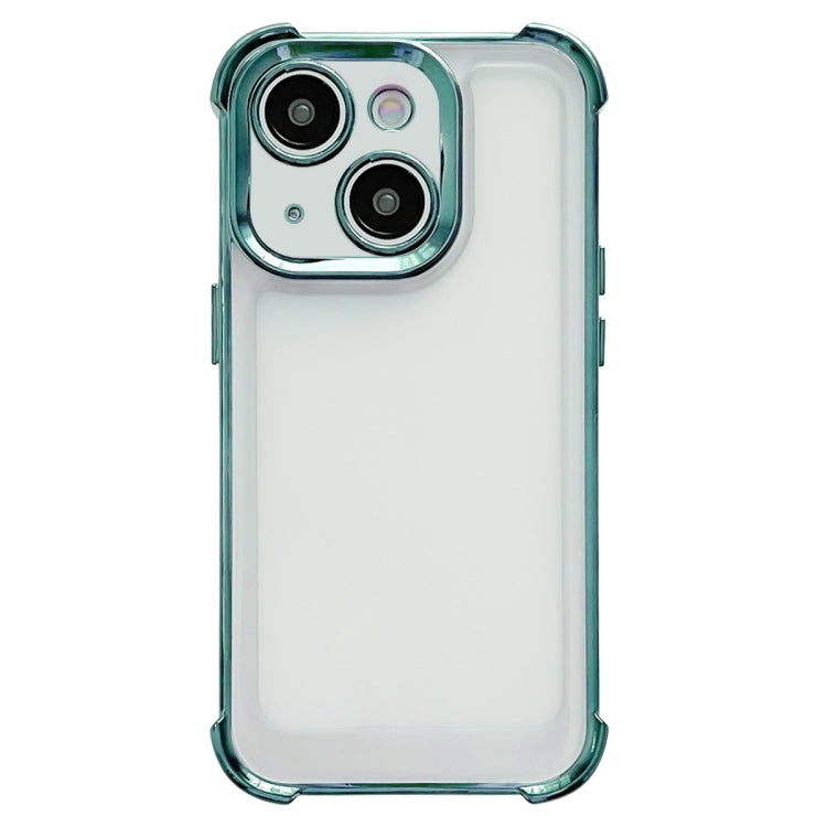 Electroplating Four-corner Shockproof Space Phone Case, For iPhone 15 Pro Max, For iPhone 15 Pro, For iPhone 15 Plus, For iPhone 15