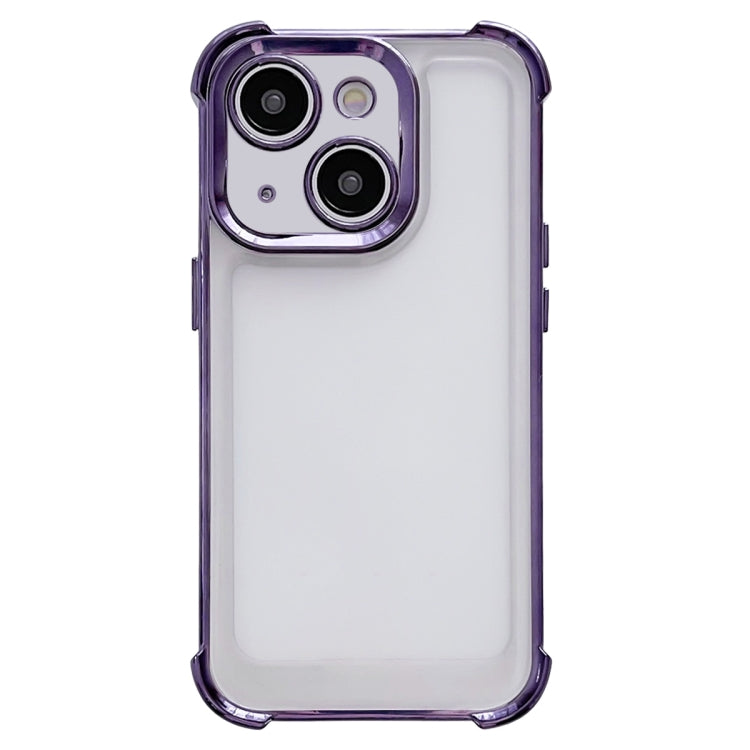 Electroplating Four-corner Shockproof Space Phone Case, For iPhone 15 Pro Max, For iPhone 15 Pro, For iPhone 15 Plus, For iPhone 15