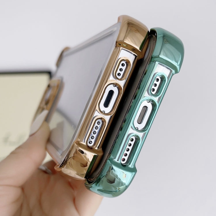 Electroplating Four-corner Shockproof Space Phone Case, For iPhone 15 Pro Max, For iPhone 15 Pro, For iPhone 15 Plus, For iPhone 15